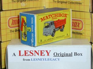 Matchbox Lesney 3b Bedford Tipper Truck Type E3 Empty Box Only