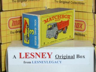 Matchbox Lesney 3b Bedford Tipper Truck Type E3 Empty Box Only 2