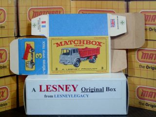 Matchbox Lesney 3b Bedford Tipper Truck Type E3 Empty Box Only 3