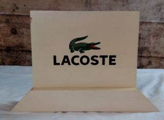 Lacoste Alligator 8 " X6 " Wooden Painted Stand - Alone Store Display/sign/fixture