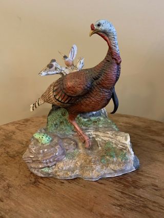 Austin Nichols And Co Wild Turkey Habitat I - B 1989 Ltd Ed Porcelain Decanter