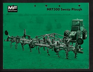 Massey Ferguson Mf7300 Sweep Plough 4 Page Brochure