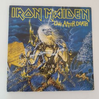 Iron Maiden ‎– Live After Death - Uk - 1985 - Emi - Es 24 0426 3 - Vg,  /vg,