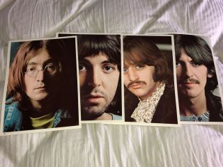 THE BEATLES White Album 1968 1st Pressing (0877087) W/ poster & 4 Photo Set 2