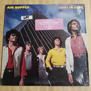 Air Supply Lost In Love Lp In Shrink W/ " All Out Of Love " Hype Sticker Al 9530