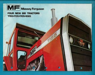Massey Ferguson Mf1155/mf1135/mf1105 & Mf1085 Tractors 16 Page Brochure