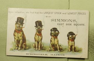 Dr Who Victorian Trade Card Advertising Simmons Co Springfield Il E41464