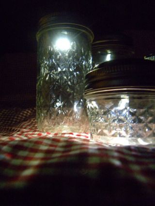 SOLAR LED LIDS,  SOLAR LIGHTS FOR WIDE MOUTH MASON JARS With STAR 4
