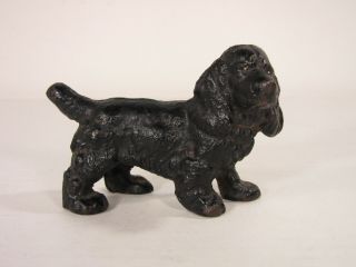 Hubley Cast Iron Black Cocker Spaniel Figurine