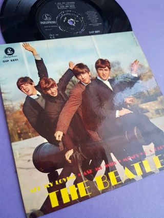 Sweden Beatles 7 " Vinyl 45 Ep All My Loving 1963 Stunning Laminated Nm Sleeve