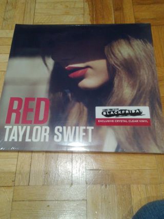 2019 2018 Taylor Swift " Red " Rsd Black Friday Crystal Clear Colored 12 " Vinyl Lp