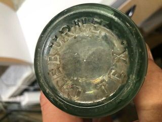 Vintage Coca Cola Soda Water 6oz Lightly Green Bottle Cleburne Texas 3