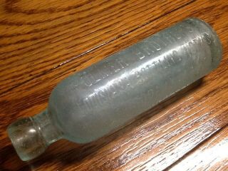 Vintage Antique Old Bottle Polmer Brothers Hutch Louisiana Soda Embossed 1