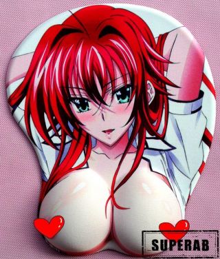 High School Dxd Sexy 3d Mouse Pad Soft Breast Wrist Rest Anime Gift 913