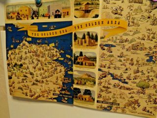 A Historical Cartograph By Don Bloodgood Of " The Golden Era " San Francisco 1930