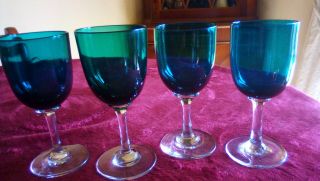 4.  X Bristol Green Wine/port Glasses.