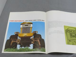 Vintage Minneapolis Moline G1000 Tractor Sales Brochure 1965 16pgs