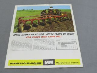 vintage Minneapolis Moline G1000 Tractor Sales Brochure 1965 16pgs 7