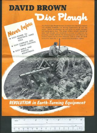 David Brown Pcd3/c Disc Plough 4 Page Brochure