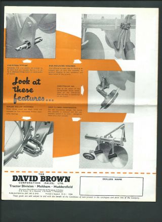 DAVID BROWN PCD3/C DISC PLOUGH 4 PAGE BROCHURE 3