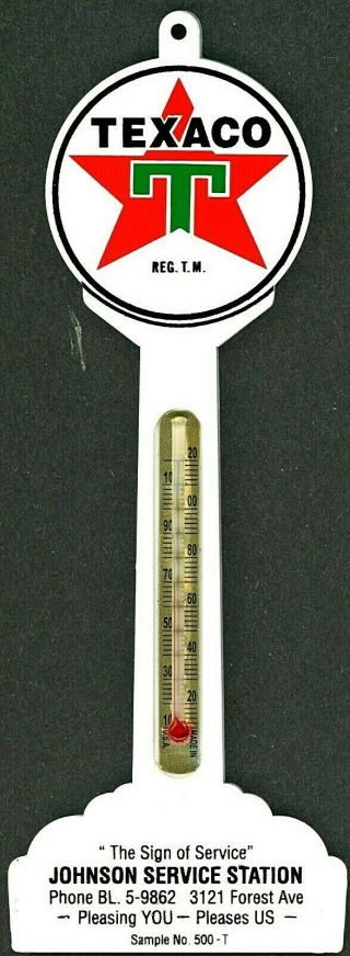Texaco,  Service Thermometer Premium,  Texaco Mast,  7 ",  With