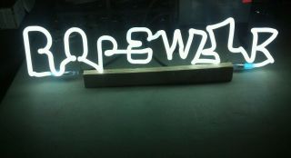 Ropewalk Amber Ale Beer Neon Sign Part Script Letter Bar Light Piece Mancave