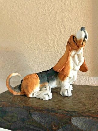 Adorable Basset Hound Dog Figurine 70009,  By A Breed Apart,