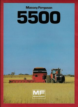 Massey Ferguson Mf 5500 Combine Harvester Specifications Brochure 1983