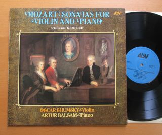 Alh 967 Mozart Sonatas For Violin & Piano Volume Six Oscar Shumsky Nm/ex Asv Lp