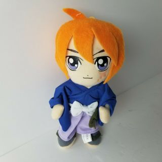 Anime Rurouni Kenshin Himura Plush Stuffed Doll Aniplex 8 " Tall.  Blue Variant
