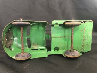 1930 ' S WYANDOTTE PRESSED STEEL TOY DUMP - TRUCK Green NR Vintage Car 7