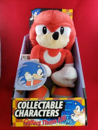 Sega Sonic The Hedgehog Knuckles Plush Doll Authentic Impact Innovations Uk Mib