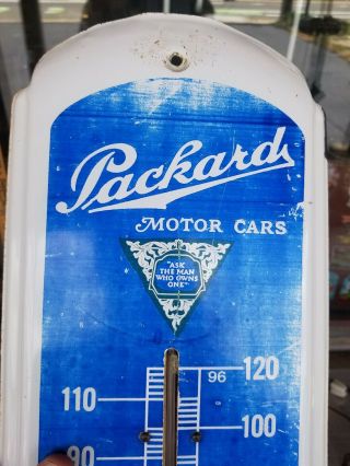 Vintage Packard Motor Cars Wall Thermometer Auto Advertising Tin Sign 5