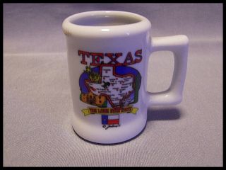 Shot Glass Texas Map Flag Lone Star State Alamo Cactus Ceramic Mini Mug 210 2