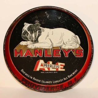 Hanleys Peerless Ale Tray - Providence Ri - Black Background
