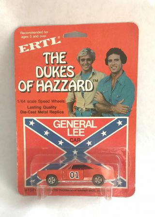 Vintage Die Cast Ertl Dukes Of Hazzard General Lee Bo Luke Daisy Boss 1/64 Nmoc