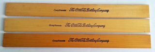 3 Coca Cola Wooden Rulers 12  Do Unto Others 