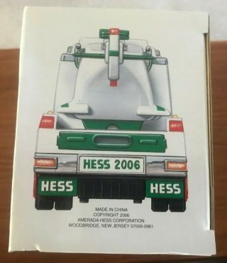 2006 HESS TOY TRUCK AND HELICOPTER,  NIB (Last One) 2