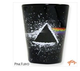 Pink Floyd Paint Splatter Dark Side Of The Moon - Whiskey Shot Glass -