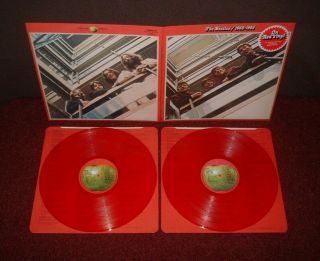 The Beatles 1962 - 1966 D/lp 1978 Uk Apple Red Vinyl 1st Press