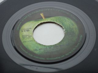 The Beatles 1969 Uk 45 Ballad Of John And Yoko Rare Die Cut Centre