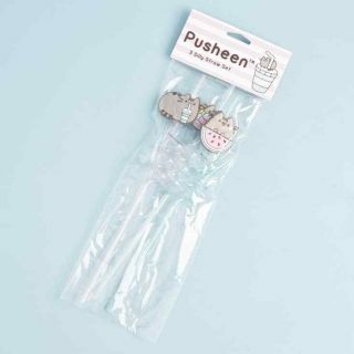 Pusheen The Cat Silly Straw Set Of 3 - Pusheen Box Summer 2017 Exclusive