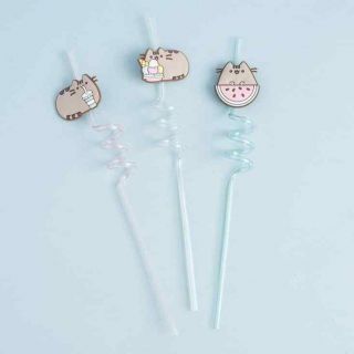 Pusheen The Cat Silly Straw Set of 3 - Pusheen Box Summer 2017 Exclusive 3