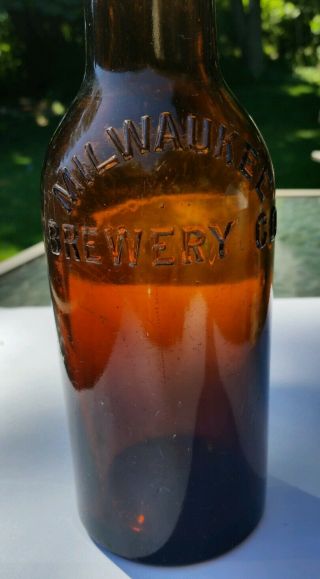 Antique Rare Milwaukee Brewery Wisconsin Beer Bottle Vintage Barwear