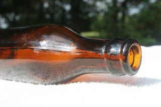 Vintage Amber Straight Side SS Coca Cola Bottle - - Cincinnati,  Ohio - - OH 3