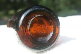 Vintage Amber Straight Side SS Coca Cola Bottle - - Cincinnati,  Ohio - - OH 4