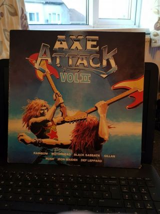 The Best Of Heavy Metal Axe Attack Vol 2 Lp Ex Vinyl - Iron Maiden Black Sabbath