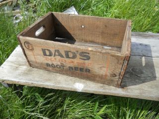 Vintage Dads Root Beer Wooden Crate