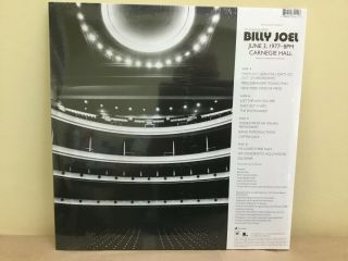 Billy Joel - Live At Carnegie Hall 1977 2 x Vinyl LP (RSD 2019) And 2