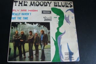 The Moody Blues Fly Me High Italian 45 W/ Picture Sleeve